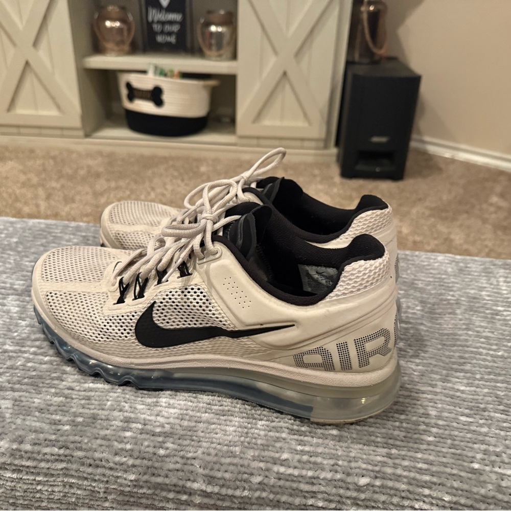 Nike Air Max 360’s White and Black with Transparent Sole